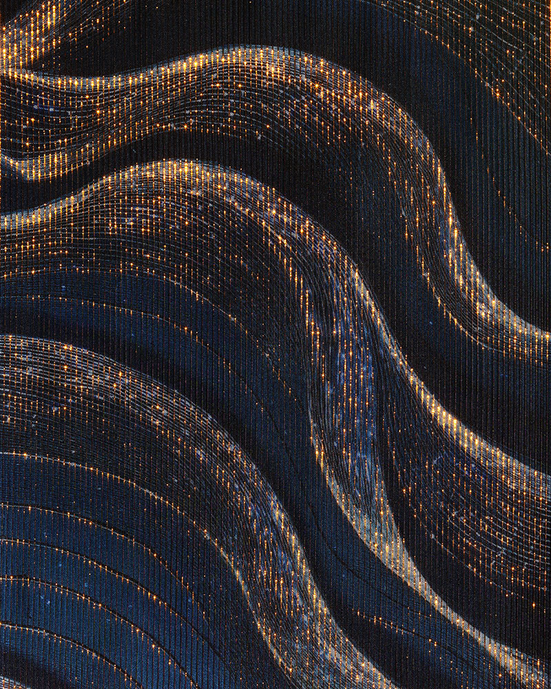 Digital Pattern Waves Led Amber