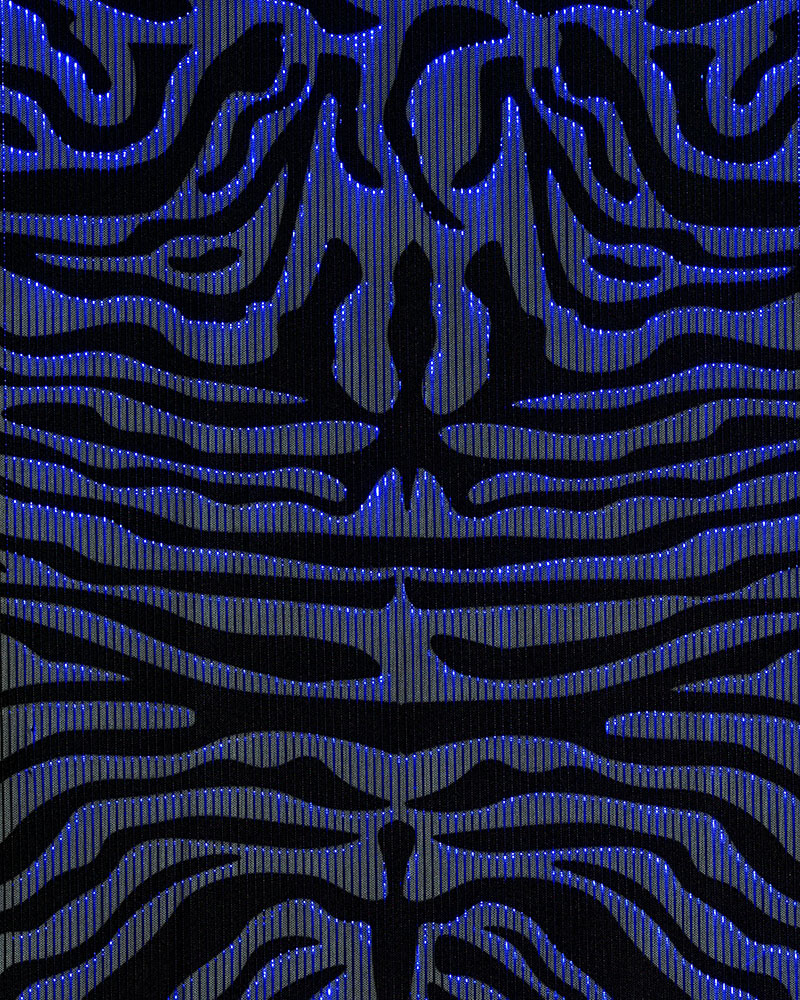 Digital Pattern Zebrya Led Royal Blue