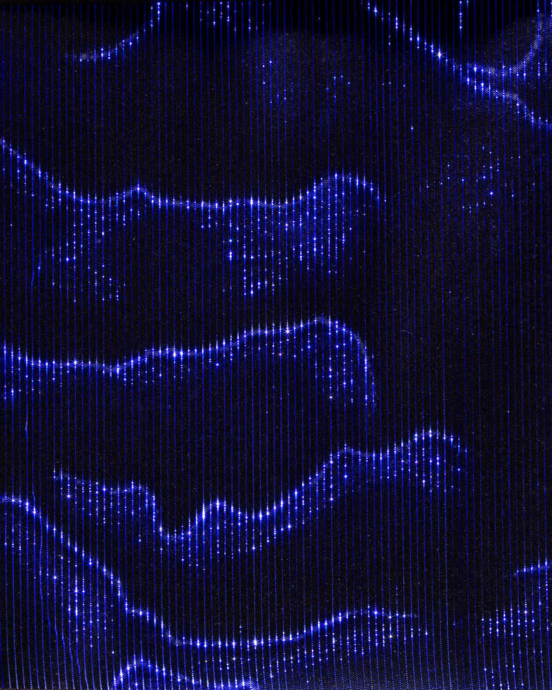 Digital Pattern Zephir Light Fusion - Ice+Royal Blue