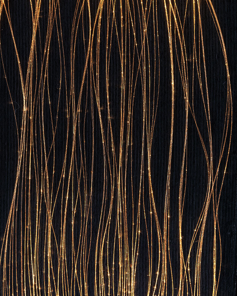 Organza Black Led Gold